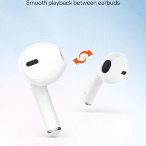 JMMO Écouteurs sans fil avec un son premium, appariement automatique 5.3, écouteurs avec 14h d'autonomie, légers, étanches IPX4, casque sans fil avec microphone compatible avec iPhone, Android, jeux, enceinte, microphone, cadeau de Noël, indispensables pour le camping, les vacances d'automne et d'hiver