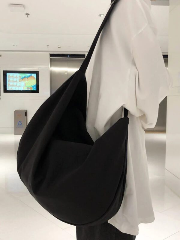 Grand sac à bandoulière oblique pour hommes, sac décontracté de mode minimaliste pour l'utilisation quotidienne. Cadeaux pour hommes, cadeaux de Noël, de vacances d'hiver, pour les pères, les petits amis. Sacs latéraux pour hommes, sacs messenger, sacs besaces, sacs cabas. Sacs essentiels de voyage, de vacances, de camping, sacs de rentrée scolaire pour hommes – Image 3