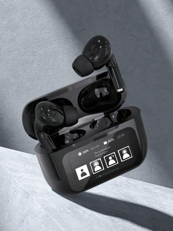 Écouteurs véritablement sans fil, étui intelligent amélioré, écouteurs antibruit actifs et réduction du bruit avec appel HD, étanche, son premium immersif pour iOS Android, écouteurs de musique, sport, entraînement – Image 2