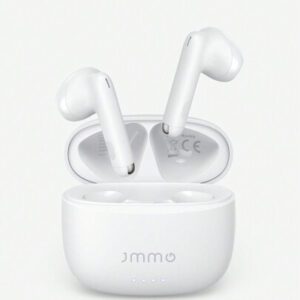 JMMO Écouteurs sans fil 5.3 Contrôle tactile Prime Hi-Fi Haut-parleur dynamique 10 mm Écouteurs sans fil étanches IPX4 avec port de charge USB-C, écouteurs de jeu et enceinte, microphone, cadeau de Noël, indispensables pour les vacances d'automne et d'hiver, camping, accessoires de vacances, fournitures de camping