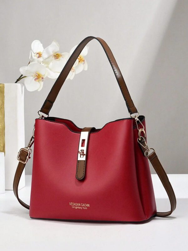 Sac seau à bandoulière mode PLANEE, cadeau de la fête des mères, cadeaux pour maman, essentiels de maman, sac de maman pour sortir, sacs de travail chics pour femmes – Image 56