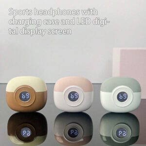 MEIYIXING Nouveaux écouteurs de plein air, écouteurs pour musique et jeux sportifs, équipés de fonctions de voix haute définition et de réduction de bruit intelligente, peuvent être utilisés avec des téléphones portables, livrés avec un boîtier de charge. Écouteurs de jeux électroniques suspendus.