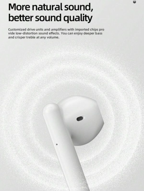 WoSD Casque sans fil TWS 5.3 sans fil, casque sport stéréo, musique stéréo Hi-Fi mobile et microphone, casque de jeu à faible latence tactile – Image 10