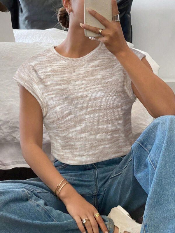 Siren Gaze T-shirt pratique à rayures et manches courtes pour hommes – Image 27