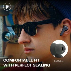 JBL Écouteurs musicaux sans fil JBL Wave Beam, écouteurs sport Bluetooth avec microphone, réduction de bruit d'appel, USB Type-C