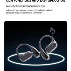 NEW SENYANG Nouveau casque de sport sans fil Senyang à clipser, musique, vidéo, confortable, hi-fi, Dolby Bass, stéréo, appels HD, adapté à Android, compatible avec iPhone, téléphone portable, écouteurs de jeu, écouteurs intelligents pour couples et entreprises