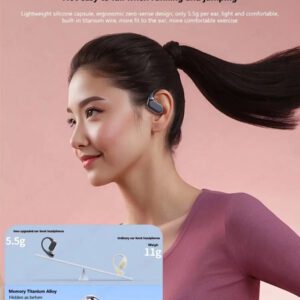 NEW SENYANG Nouveau casque de sport sans fil Senyang à clipser, musique, vidéo, confortable, hi-fi, Dolby Bass, stéréo, appels HD, adapté à Android, compatible avec iPhone, téléphone portable, écouteurs de jeu, écouteurs intelligents pour couples et entreprises