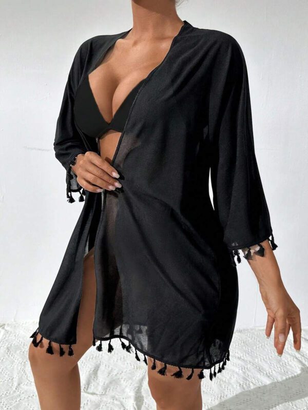 Swim Vcay Kimono de cache-maillot pour femmes SHEEINXMELMAIA pour vacances – Image 14