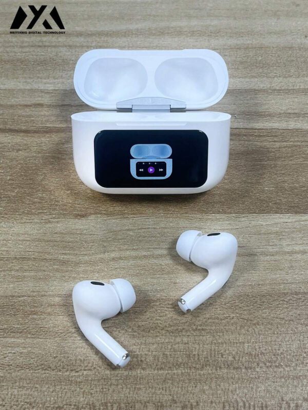 MEIYIXING Casque sans fil Meiyixing - Un boîtier de charge pour casque avec écran tactile LCD. Avec une capacité de 180mAh, il peut fournir jusqu'à 5 heures de lecture par charge. Les écouteurs offrent un effet stéréo, prennent en charge la fonction d'écouteurs sans fil et sont dotés d'un microphone antibruit intelligent intégré, convenant aux écouteurs intra-auriculaires. – Image 2