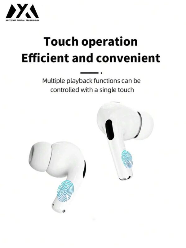 MEIYIXING Casque sans fil Meiyixing - Un boîtier de charge pour casque avec écran tactile LCD. Avec une capacité de 180mAh, il peut fournir jusqu'à 5 heures de lecture par charge. Les écouteurs offrent un effet stéréo, prennent en charge la fonction d'écouteurs sans fil et sont dotés d'un microphone antibruit intelligent intégré, convenant aux écouteurs intra-auriculaires. – Image 6