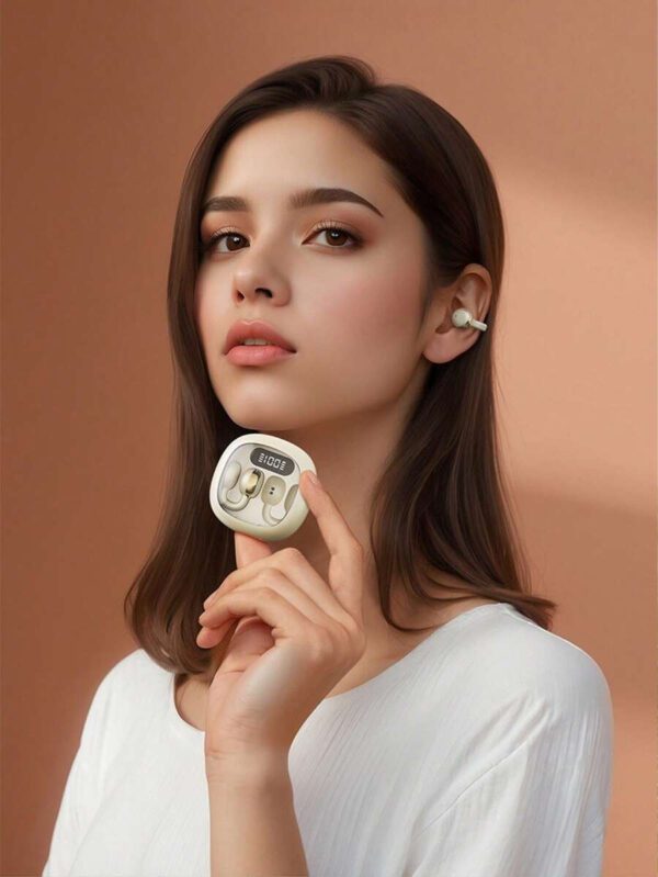 NEW SENYANG Nouveaux écouteurs intra-auriculaires Senyang avec clip, oreillettes de sport écouteurs TWS vidéo HIFI Dolby Bass ACC stéréo HD avec appel, adaptés pour le jeu sur téléphone portable, écouteurs macaron intelligents pour couples – Image 4
