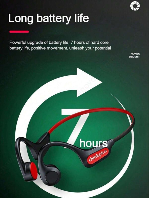 Lenovo Écouteurs à conduction osseuse Lenovo X3PRO TWS Fone Bluetooth sans fil. Écouteurs pour le sport, la conduite, le cyclisme. Casque pour course à pied – Image 5