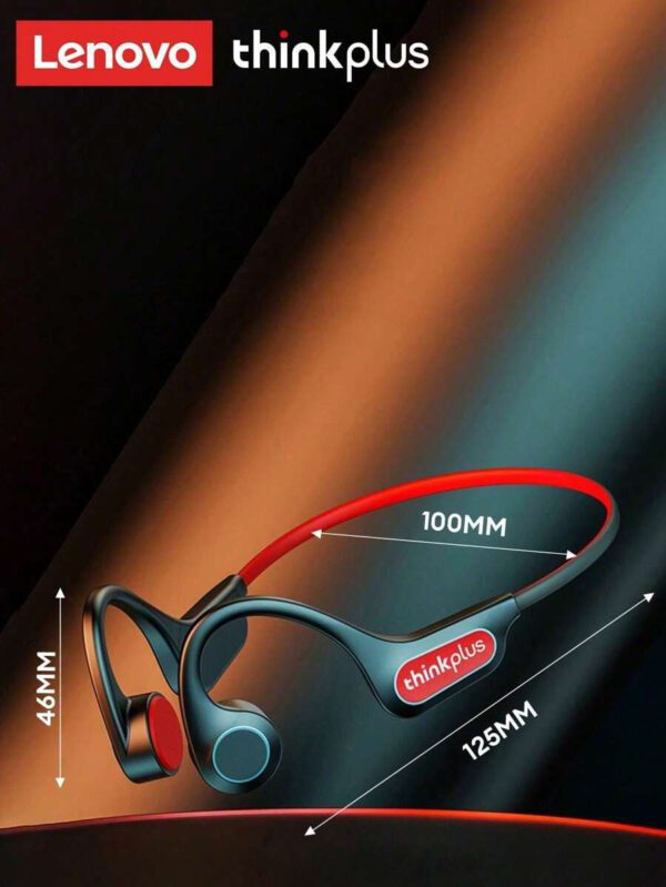 Lenovo Écouteurs à conduction osseuse Lenovo X3PRO TWS Fone Bluetooth sans fil. Écouteurs pour le sport, la conduite, le cyclisme. Casque pour course à pied – Image 19