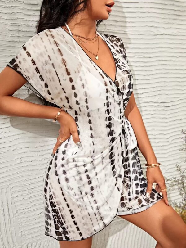 Swim Lushoire Kimono cache-maillot en tie dye pour la plage/les vacances – Image 7