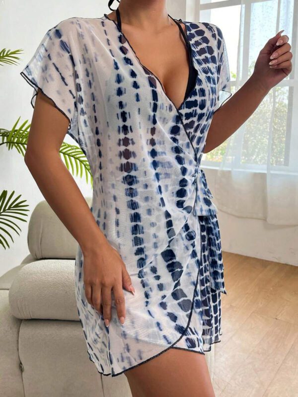 Swim Lushoire Kimono cache-maillot en tie dye pour la plage/les vacances – Image 13