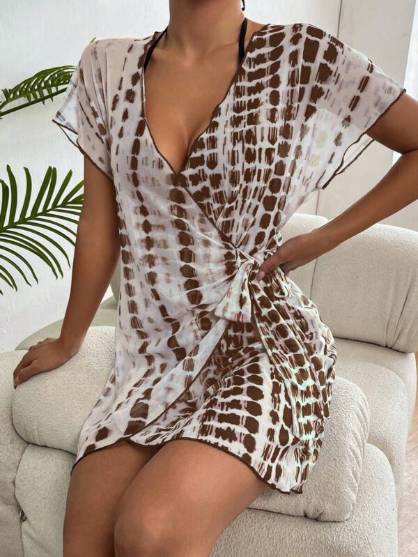 Swim Lushoire Kimono cache-maillot en tie dye pour la plage/les vacances – Image 22