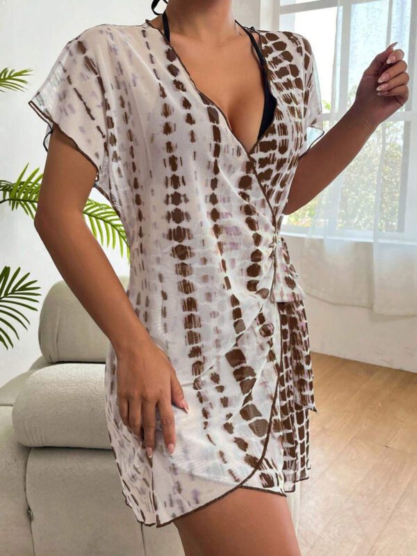 Swim Lushoire Kimono cache-maillot en tie dye pour la plage/les vacances – Image 24