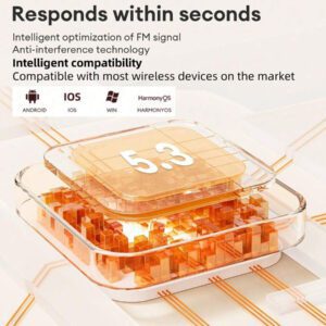 Lenovo Écouteurs Bluetooth LP5 d'origine, micro-intra-auriculaire avec son stéréo 5.3 haute qualité, annulation intelligente du bruit, musique, jeux, autonomie ultra-longue, sport et course, faible latence, annulation passive du bruit. Écouteurs sans fil compatibles avec les smartphones, ordinateurs portables, Android et