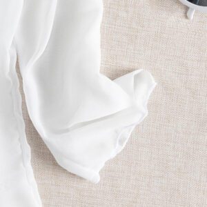 Swim Basics Kimono couvrant de couleur unie transparent pour les vacances/la plage