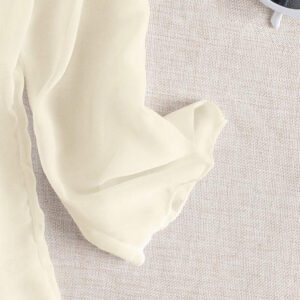 Swim Basics Kimono couvrant de couleur unie transparent pour les vacances/la plage