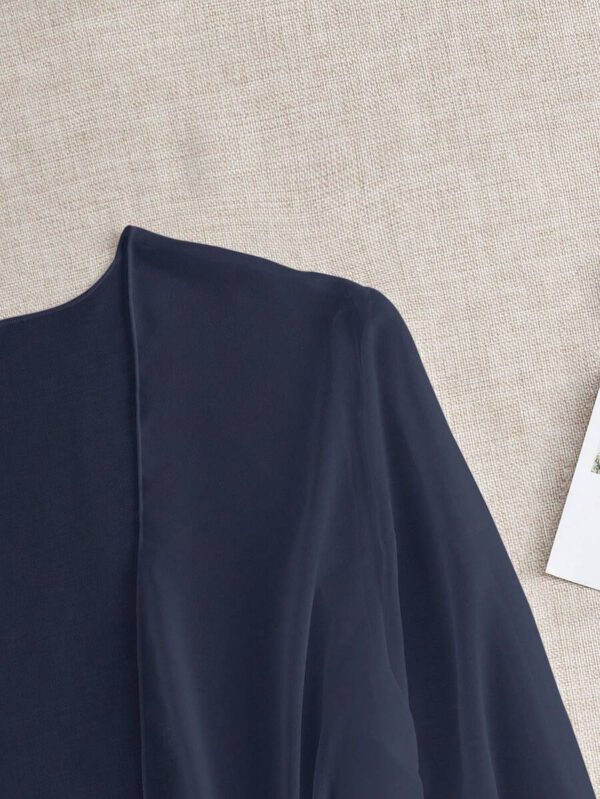 Swim Basics Kimono couvrant de couleur unie transparent pour les vacances/la plage – Image 36