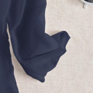 Swim Basics Kimono couvrant de couleur unie transparent pour les vacances/la plage