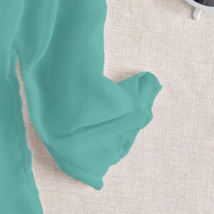 Swim Basics Kimono couvrant de couleur unie transparent pour les vacances/la plage
