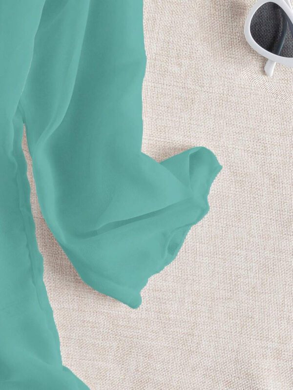 Swim Basics Kimono couvrant de couleur unie transparent pour les vacances/la plage – Image 47