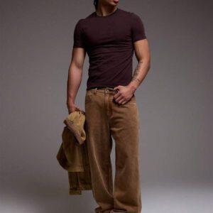 Musero T-shirt ajusté coupe slim, basiques printemps été