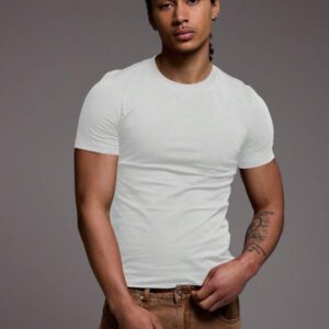 Musero T-shirt ajusté coupe slim, basiques printemps été