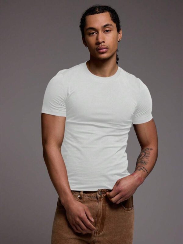Musero T-shirt ajusté coupe slim, basiques printemps été – Image 7