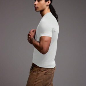 Musero T-shirt ajusté coupe slim, basiques printemps été