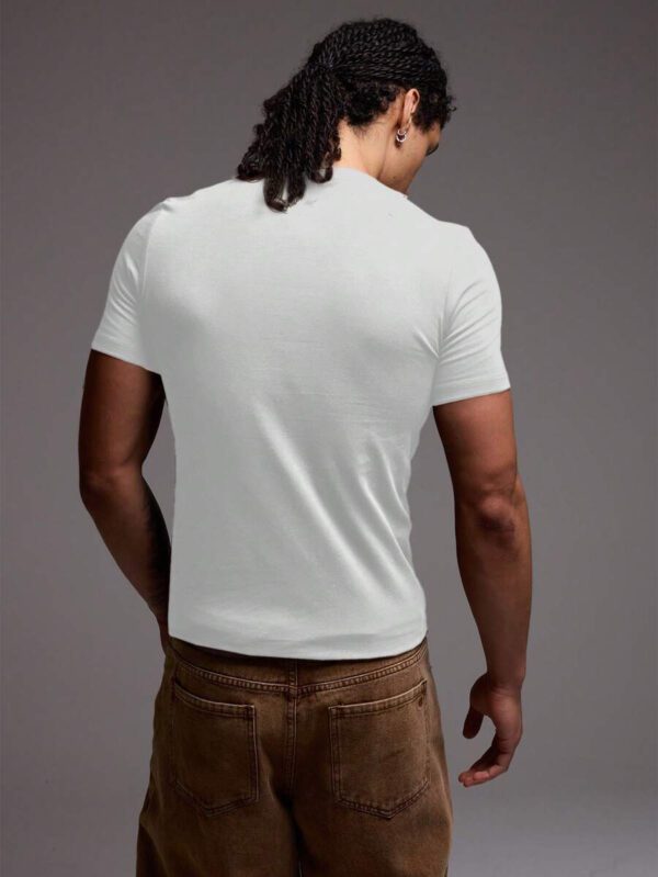 Musero T-shirt ajusté coupe slim, basiques printemps été – Image 10