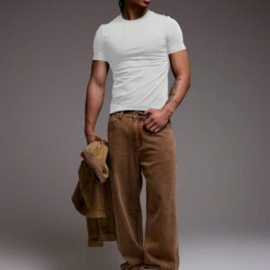 Musero T-shirt ajusté coupe slim, basiques printemps été