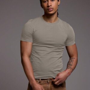 Musero T-shirt ajusté coupe slim, basiques printemps été