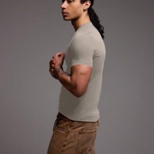Musero T-shirt ajusté coupe slim, basiques printemps été