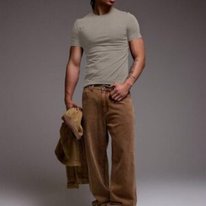 Musero T-shirt ajusté coupe slim, basiques printemps été