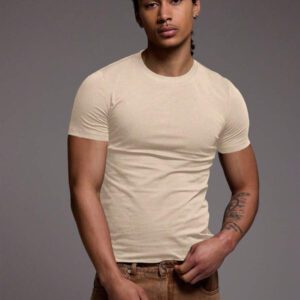 Musero T-shirt ajusté coupe slim, basiques printemps été
