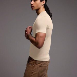 Musero T-shirt ajusté coupe slim, basiques printemps été