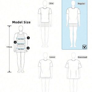 Manfinity Joysei T-shirt décontracté à rayures simple pour hommes, polyvalent pour l'été