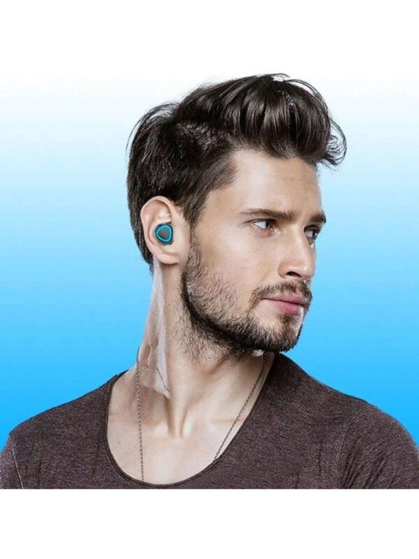 M10 V5.3 – Le plus récent casque numérique Truewireless, écouteurs sans fil avec étui de chargement sans fil Bluetooth, son 9D Premium Deep Bass Sports étanche IPX7 avec micro, temps de lecture de 5 heures, fonctionne comme Powerbank pour charger n'importe quel appareil. – Image 8