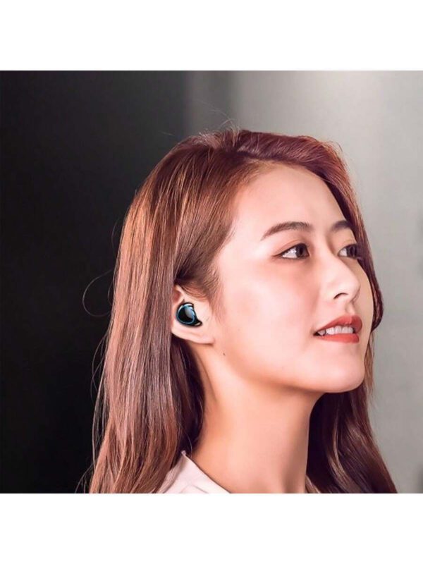 M10 V5.3 – Le plus récent casque numérique Truewireless, écouteurs sans fil avec étui de chargement sans fil Bluetooth, son 9D Premium Deep Bass Sports étanche IPX7 avec micro, temps de lecture de 5 heures, fonctionne comme Powerbank pour charger n'importe quel appareil. – Image 9