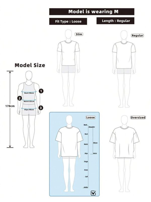 Manfinity Joysei T-shirt ample à manches tombantes à imprimé floral casual pour homme, été – Image 8