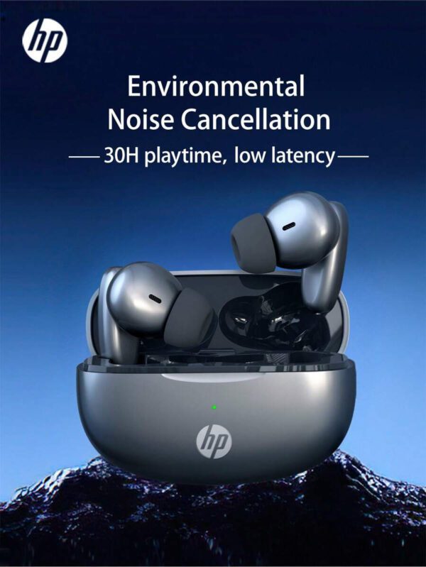 HP Casque sans fil HP: 30 heures d'autonomie, adapté à la vie sportive, compatible avec Android et iOS, prise en charge des appels vocaux, convient aux femmes, aux enfants, aux hommes et aux adultes, livré avec un sac de rangement pour casque, cadeau de Noël – Image 3