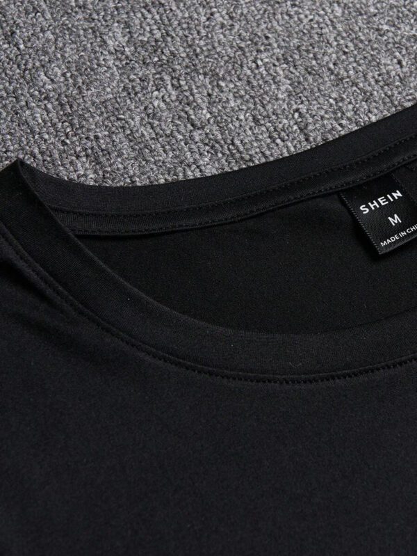 Manfinity Hypemode T-shirt décontracté à col rond, manches courtes avec imprimé de dessin animé mignon pour homme en été. Cadeau pour le petit ami, pour sortir – Image 12