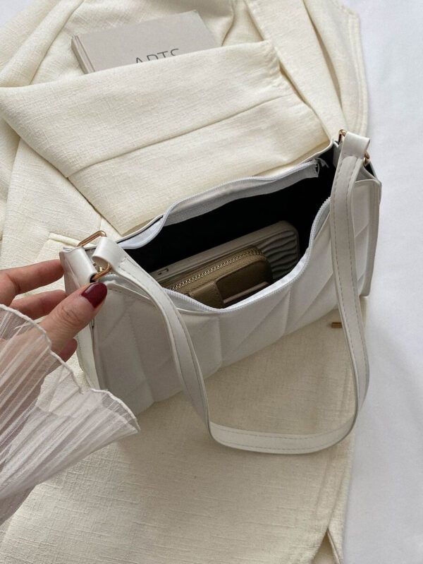 Sac carré matelassé léger, décontracté et chic pour les adolescentes, les femmes, les étudiantes, les débutantes et les employés de bureau. Parfait pour le bureau, l'université, le travail, les déplacements, les sorties et les voyages. – Image 18