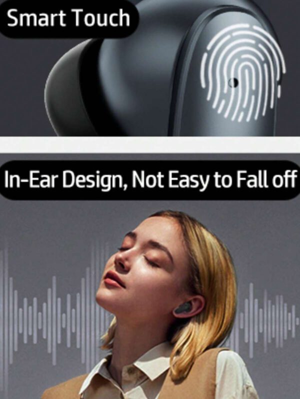 HP Casque sans fil HP: 30 heures d'autonomie, adapté à la vie sportive, compatible avec Android et iOS, prise en charge des appels vocaux, convient aux femmes, aux enfants, aux hommes et aux adultes, livré avec un sac de rangement pour casque, cadeau de Noël – Image 22