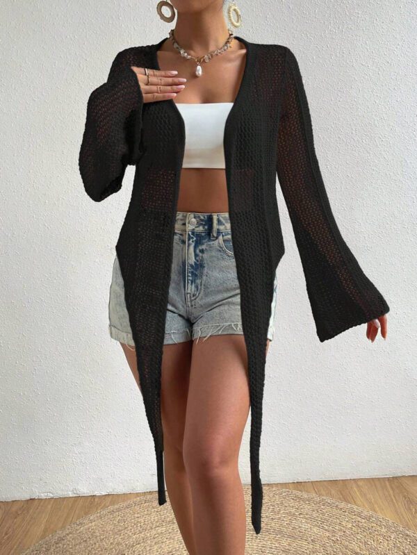 SHEIN Swim Kimono à nœud manches évasées (sans soutien-gorge) – Image 15