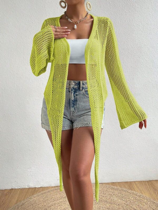 SHEIN Swim Kimono à nœud manches évasées (sans soutien-gorge) – Image 22