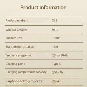 Écouteurs intra-auriculaires à réduction de bruit intelligents ENC, casque intra-auriculaire stéréo HIFI avec affichage de puissance LED, détection de port intelligent, contrôle tactile 3D par empreinte digitale, modes jeu et musique, faible latence, longue durée de vie de la batterie, étanche, convient aux appareils Bluetooth, idéal pour les cadeaux et les vacances